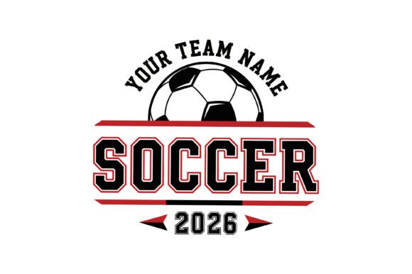 Custom Soccer Team Name Design for T-Shirt Designs & Craft Graphics