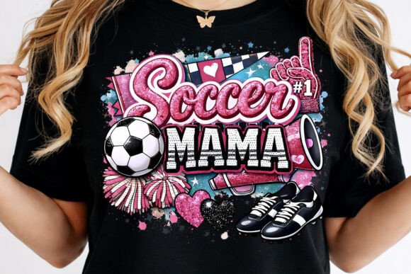 Faux Preppy Game Day Soccer Mama PNG: A Visual Asset for Lifestyle Blogging and Content Branding