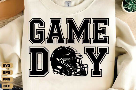 Football Game Day SVG PNG, Soccer Game Graphics for T-Shirt Designs