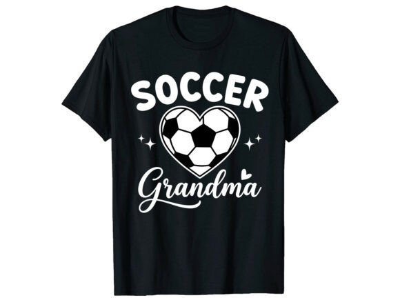 Grandma Heart Soccer T-Shirt: A Sporty Graphic Design for Dynamic Branding