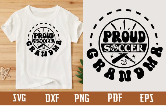 Proud Soccer Grandma Svg Design: A Vibrant Graphic for T-Shirt Designs & Local Branding