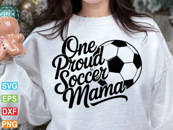 Proud Soccer Mama SVG: A Vibrant Graphic for T-Shirt Designs & Sports-Themed Branding