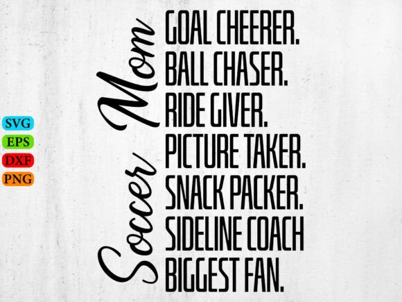 Retro Soccer Mom Shirt Design Graphics for T-Shirt Creators