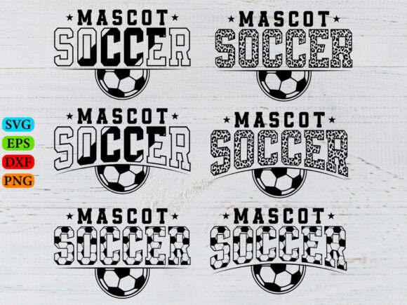 Soccer Mascot SVG Template for T-Shirt Designs & Graphics