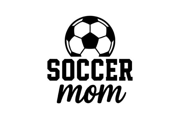 Soccer Mom Ball Design: A Dynamic Graphic for T-Shirt Designs and Marketing Visuals