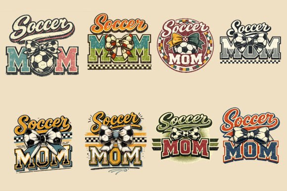 Soccer Mom Coquette Bow: Retro Sport Mama with a Stitch-Ready Edge