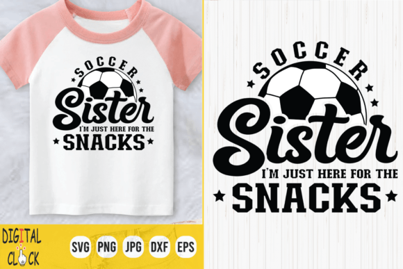 Soccer Sister Soccer Ball Sister SVG: Cute Graphics for T-Shirt Designs & More