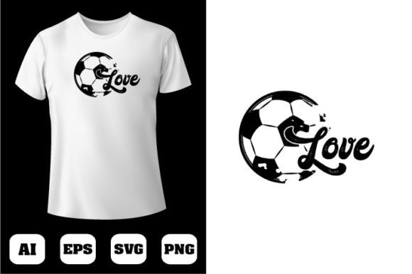 Soccer T-Shirt Design 85: Graphics for Digital Sales